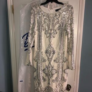 Betsy & Adam sequin dress